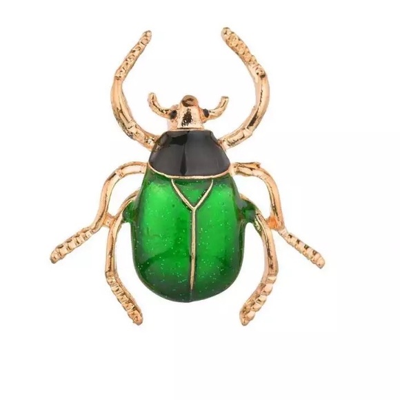 Vintage Bee Beetle For Women Men Insect Palace Badges Clothing Coat Brooch Pin - Picture 2 of 2